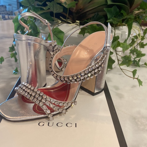 Gucci Argentine Crystal Heels - Picture 2 of 7